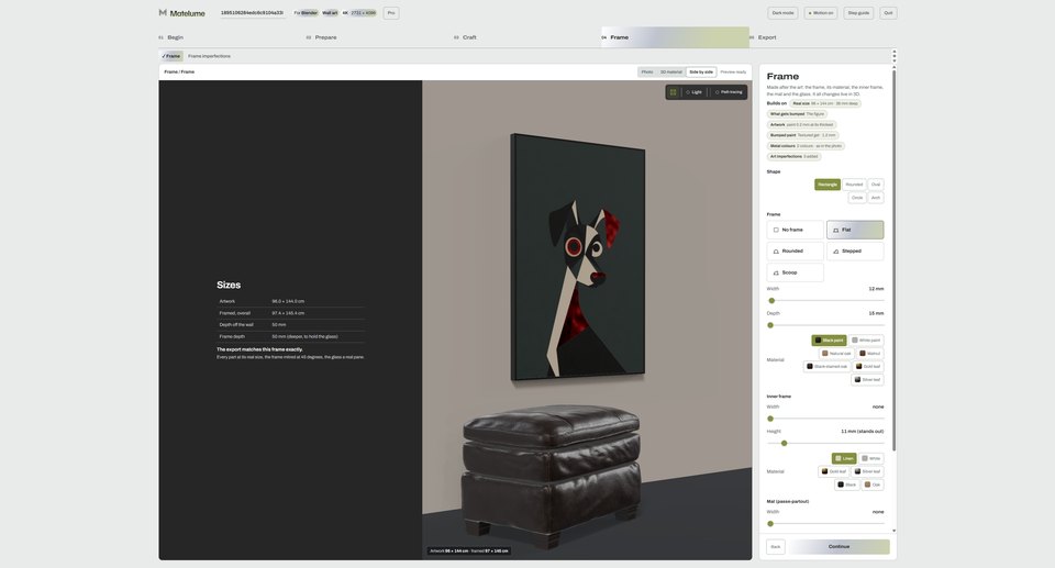 Wall art tools in Matelume